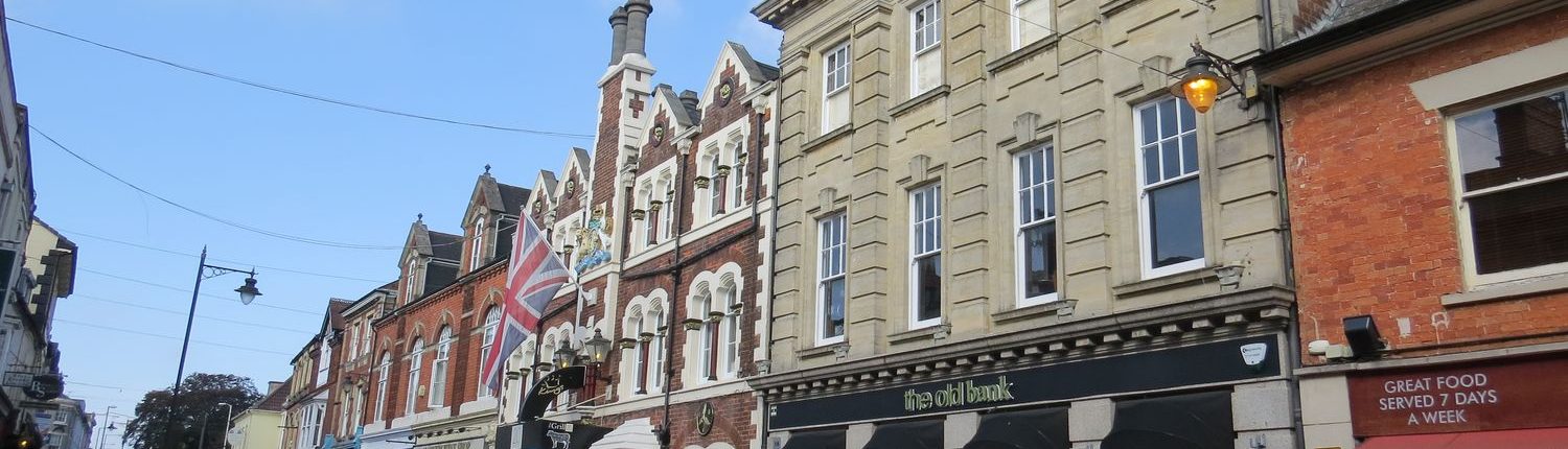 Period buildings in Swindon.