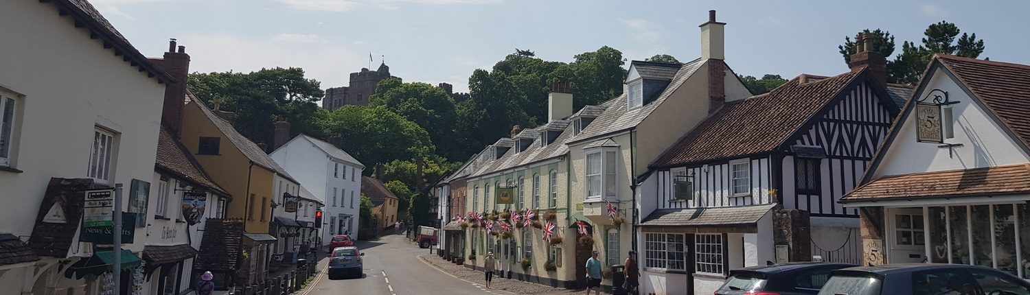 Dunster town centre