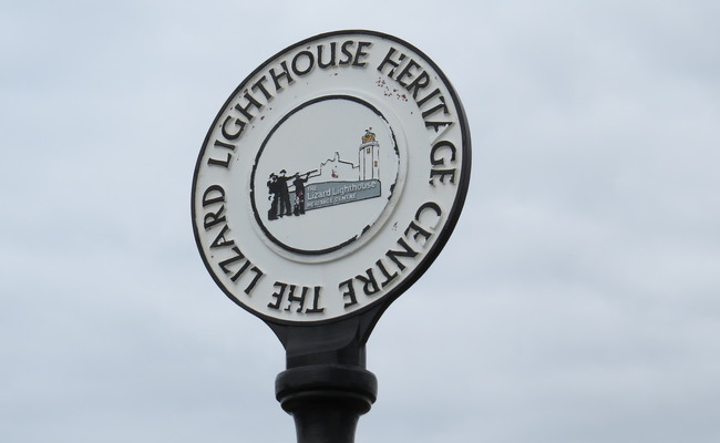 The Lizard Lighthouse Heritage Centre Sign