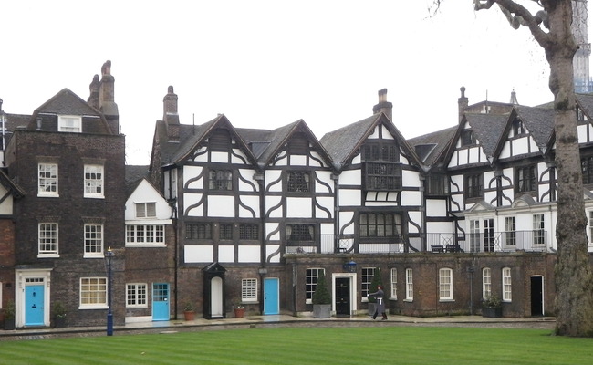Tudor buildings in Tower Hamlets.
