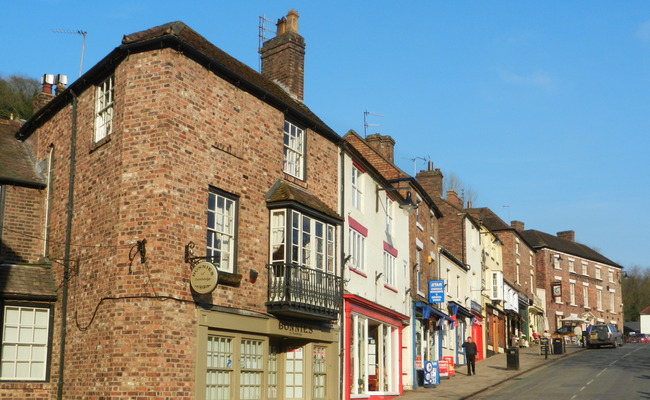 Terraced town houses in Ironbridge
