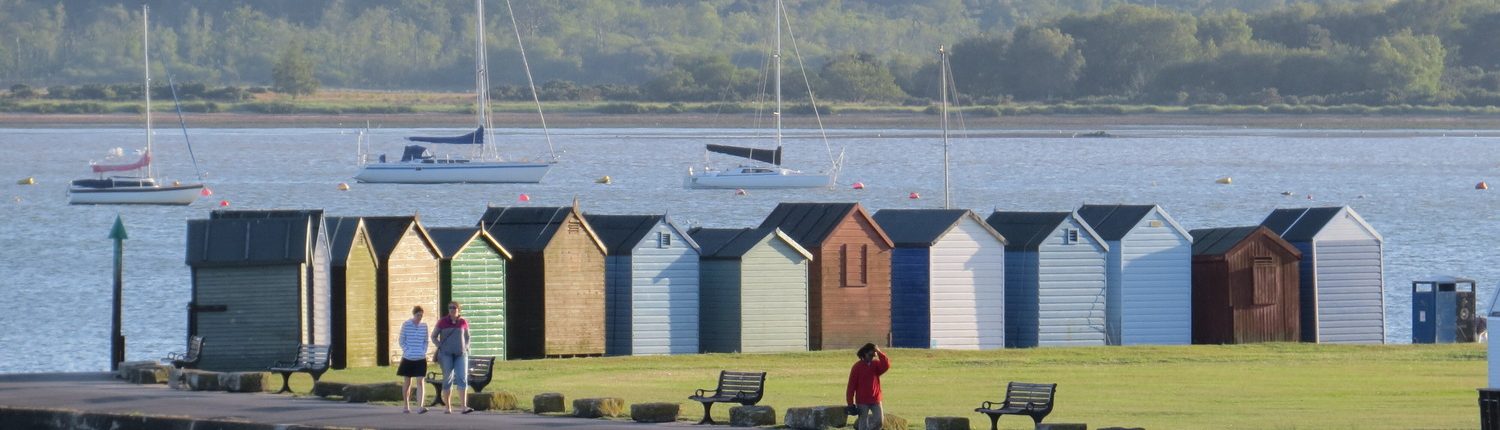 Beach huts in Hamworthy