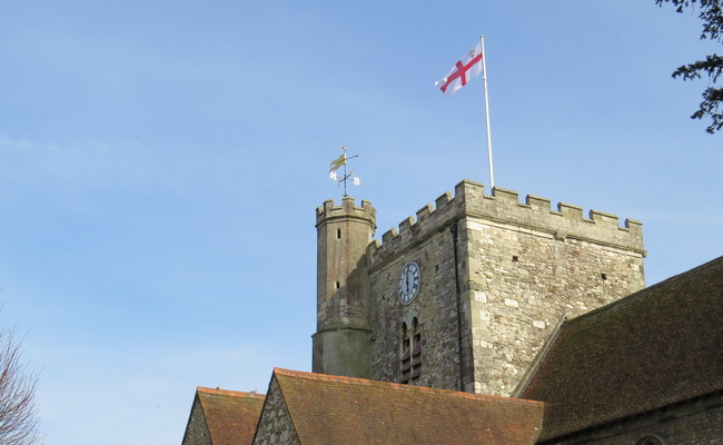 Church turrets in Havant