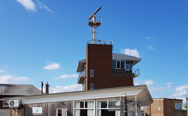 Harwich seafront buildings.