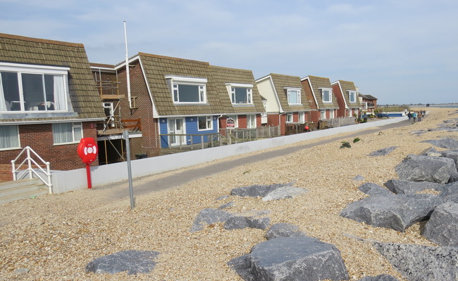 Hayling island Beachfront houses.