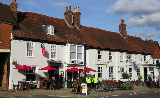 Red lion pub in Odiham