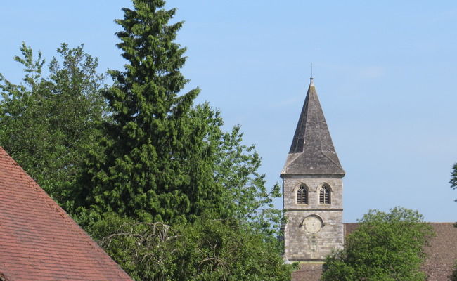 Overton spire and rooftops