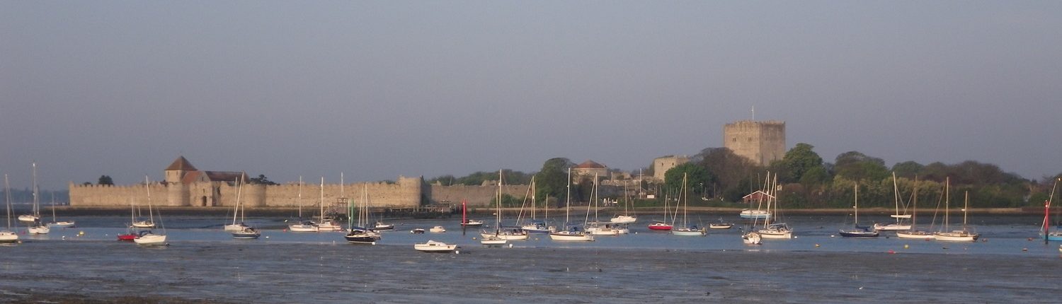 Porchester castle walls