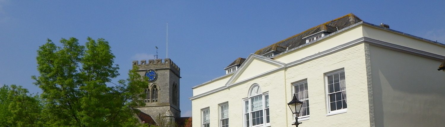 Ringwood Town hall and Church