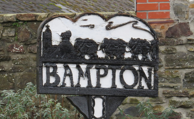 Bampton town sign