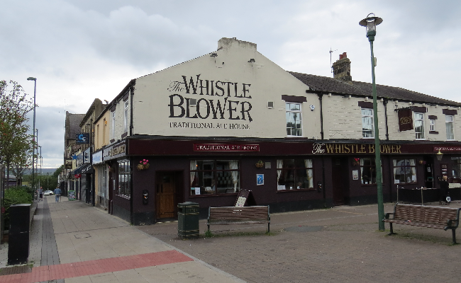 The Whistle blower pub in Consett