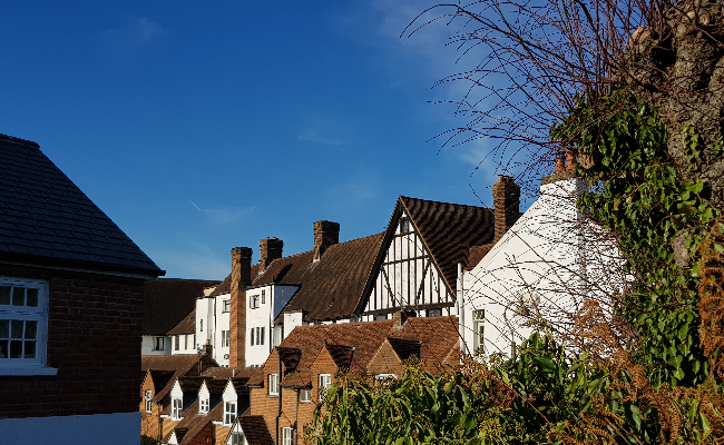 Tudor buildings in Esher