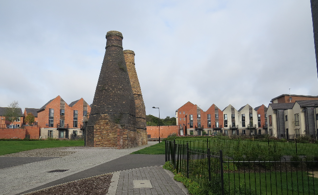 Hanley factory ruins.