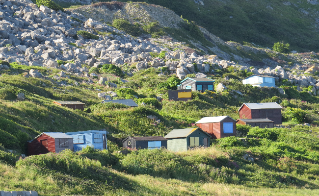 huts on the Isle of Portland