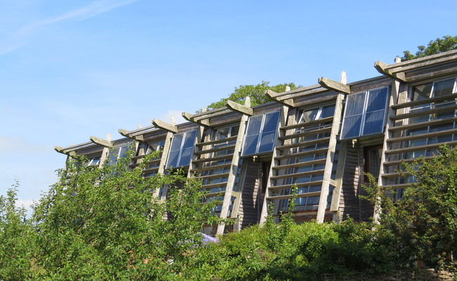 Langport building with cladding