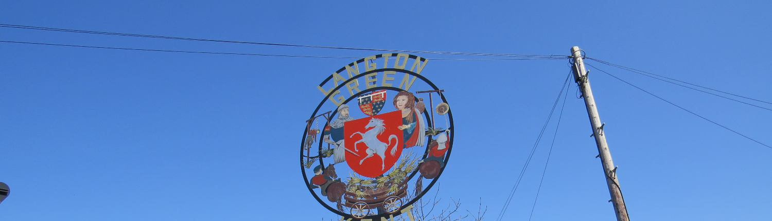 Langton green town sign