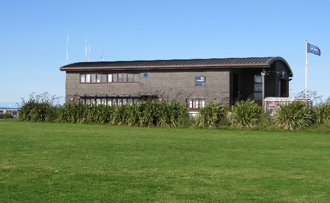 Lifeboat building in Hoylake