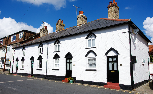 Maldon terraced houses.