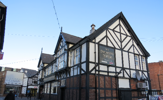 Tudor pub in Northwich