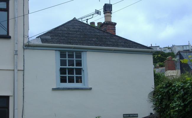 Window on Polruan house