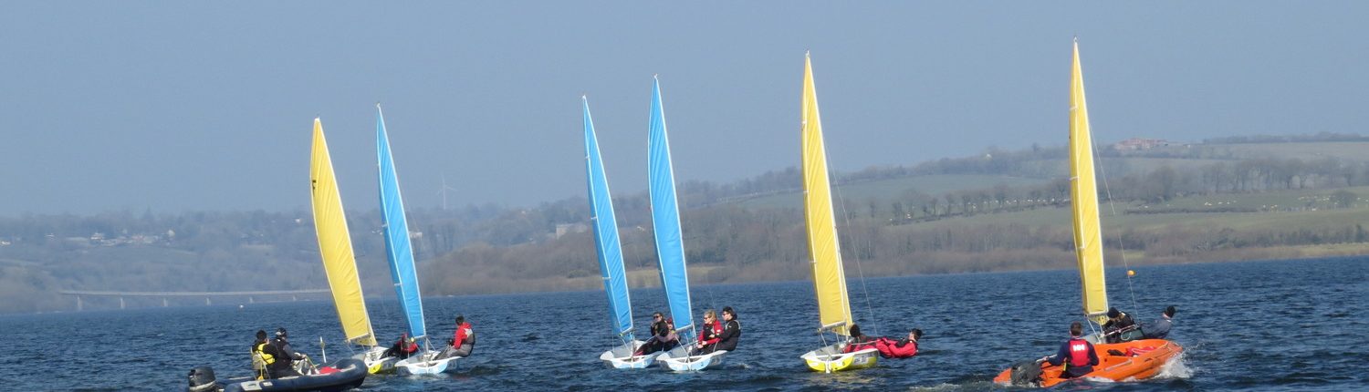 Sailing on Roadford Lake