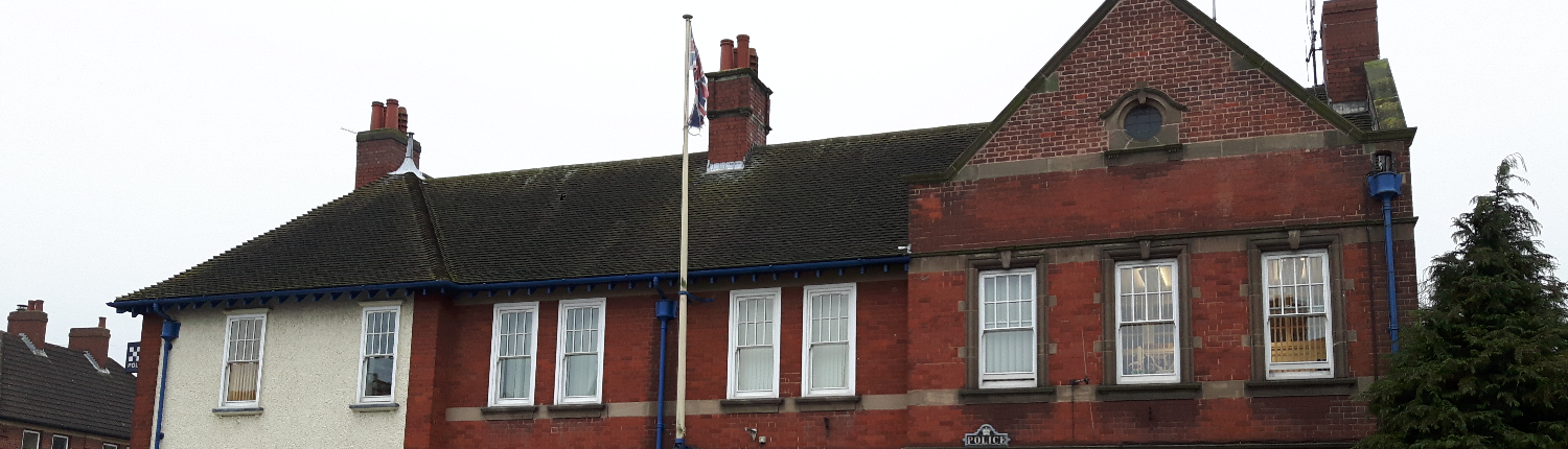 Rugeley Police station.