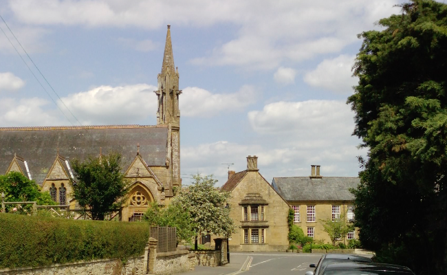 South Petherton sandstone buildings