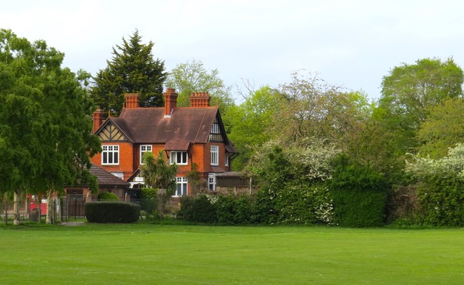 House overlooking Chertsey Green